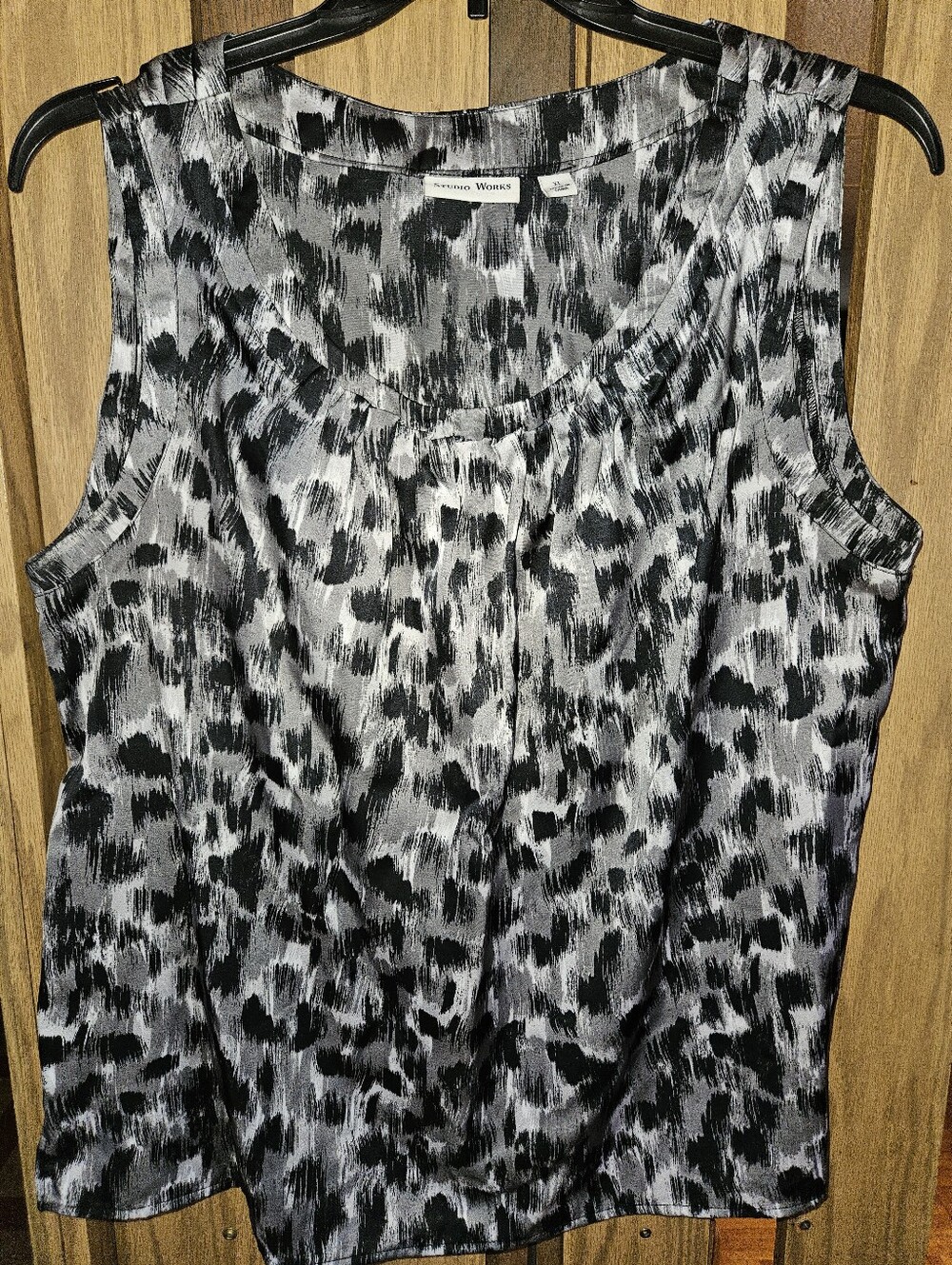 Studio Works Sz XL Abstract Print Top